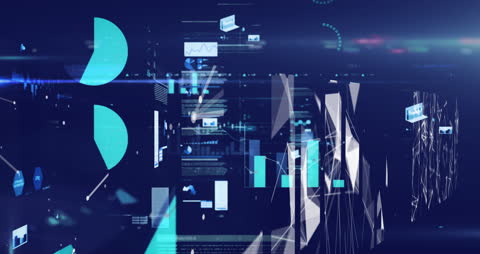 Digital Data Processing and Analytics Animation