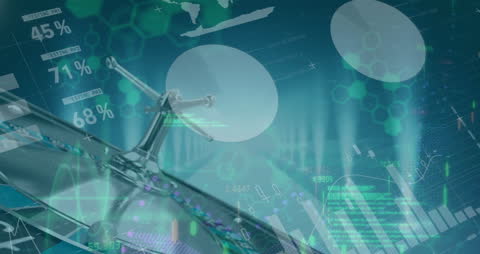 Digital Interface with Data Processing Overlay on Roulette