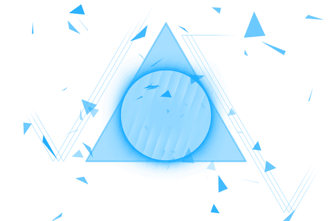 Geometric Blue Shape Illustration on Transparent Background - Download Free Stock Videos Pikwizard.com
