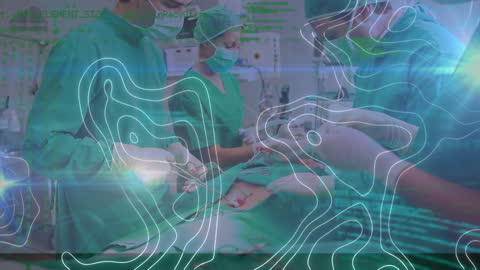 Animated Data Overlay with Surgeons in Operating Room