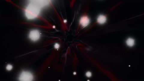 Dynamic Light Trails and Spots on Dark Background