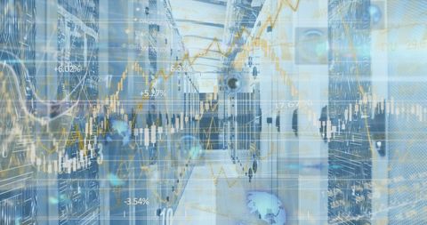 Futuristic Data Analytics in Server Room with Digital Interfaces - Download Free Stock Images Pikwizard.com