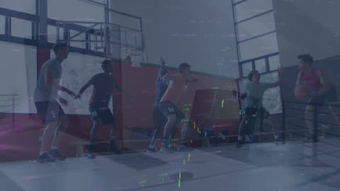 Dynamic Data Overlay on Basketball Game with Athletes