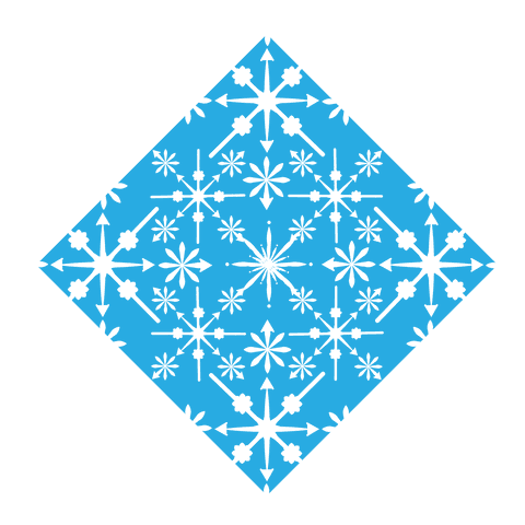 transparent blue geometric snowflake pattern design - Download Free Stock Videos Pikwizard.com