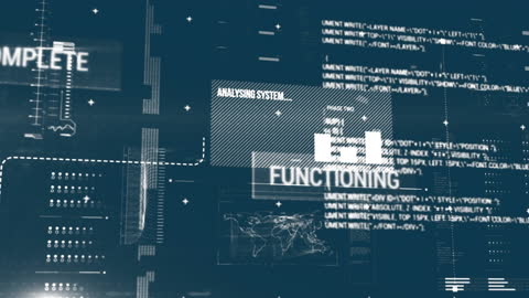 Data Streams and Digital Analysis in Futuristic Interface