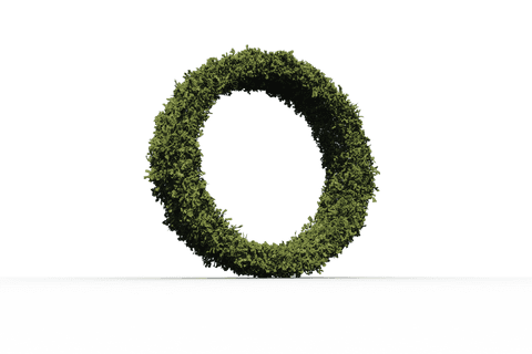 Grass-Covered Letter O on Transparent Background - Download Free Stock Videos Pikwizard.com