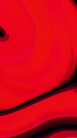 Undulating Red Fluid Waves Flowing in Vertical Motion Background