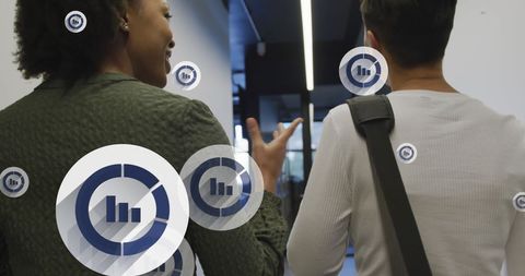 Diverse Professionals Discuss Futuristic Business Data - Download Free Stock Images Pikwizard.com