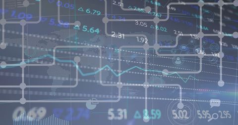 Data Processing Concept with Global Financial Interface - Download Free Stock Images Pikwizard.com