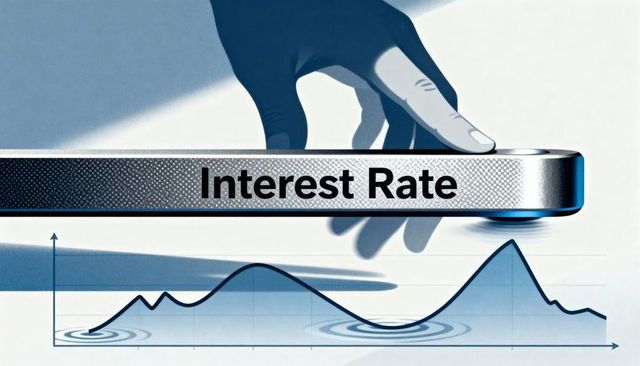 Pressing interest rate lever creating market ripples across line chart policy impact