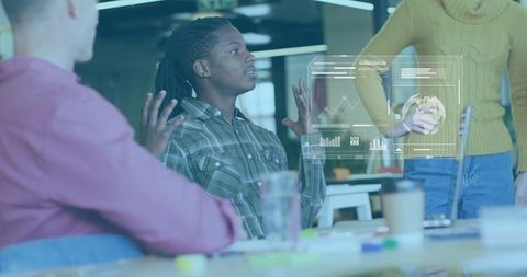 Discussing Holographic Data Visualization in Modern Office