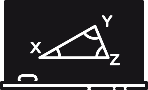transparent png of chalkboard with triangle geometry equation - Download Free Stock Videos Pikwizard.com