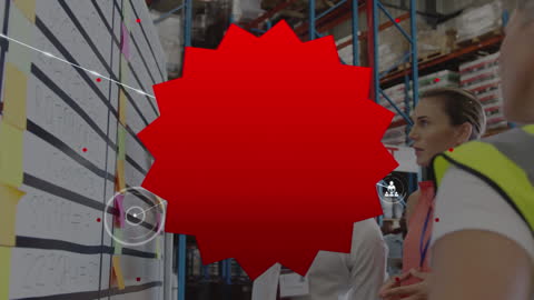 Warehouse Team Collaborating on Shipping Logistics