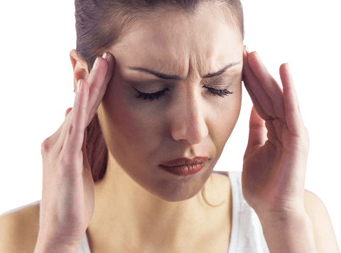transparent image of woman experiencing severe headache - Download Free Stock Videos Pikwizard.com
