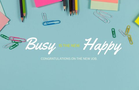 celebrating new career with organized office supplies - Download Free Stock Templates Pikwizard.com