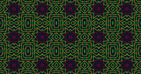 Vibrant Kaleidoscopic Patterns on Dark Background - Download Free Stock Images Pikwizard.com