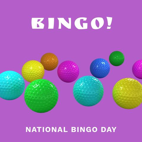 Colorful Bingo Balls Celebrating National Bingo Day - Download Free Stock Templates Pikwizard.com