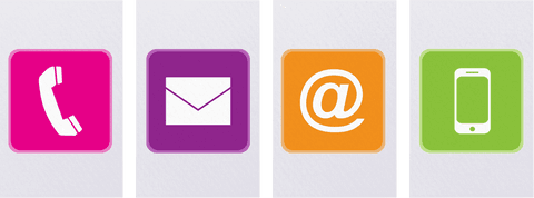 Colorful Transparent Communication Icons on Separated Panels - Download Free Stock Videos Pikwizard.com