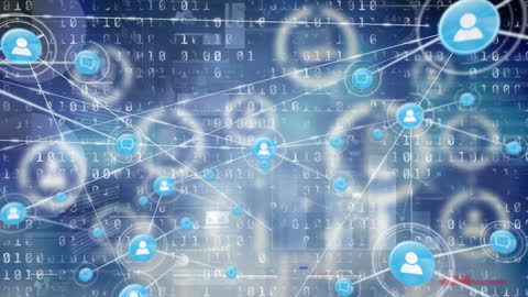 Digital Networking and Data Exchange Concept