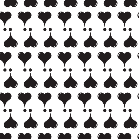 stylized black heart pattern on transparent background - Download Free Stock Videos Pikwizard.com