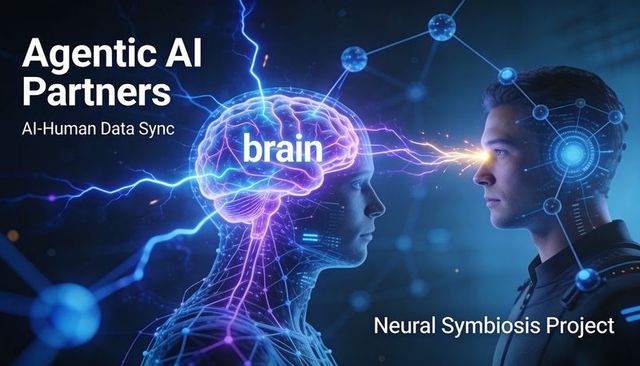 Connecting female ai avatar and man in neural symbiosis for ai-human brain data sync link