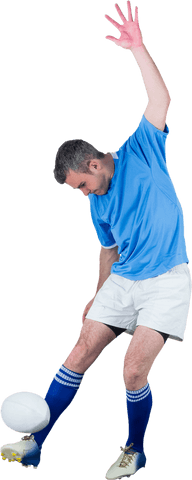 transparent rugby player kicking ball with determination - Download Free Stock Videos Pikwizard.com