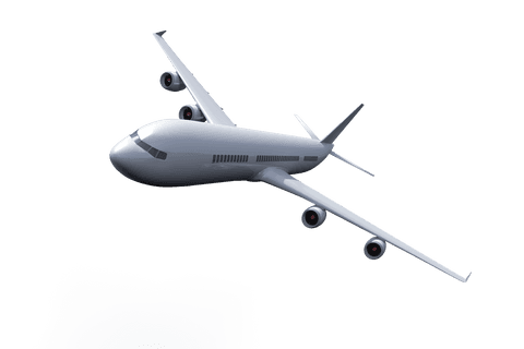digital illustration of white plane on transparent background - Download Free Stock Videos Pikwizard.com