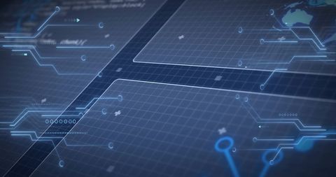 Futuristic Digital Data Circuit with Global Connections - Download Free Stock Images Pikwizard.com