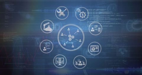 AI Data Processing and Digital Interface Concept - Download Free Stock Images Pikwizard.com
