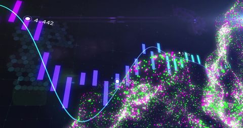 Digital Financial Data Visualization with Global Connectivity - Download Free Stock Images Pikwizard.com
