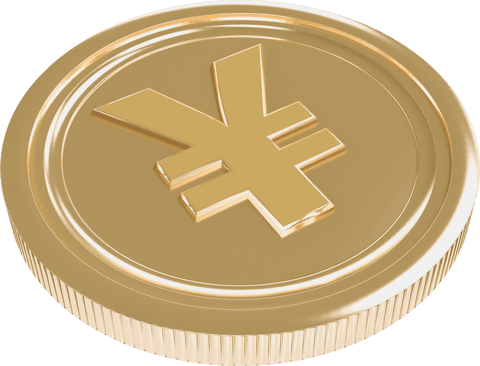 Gold Yen Coin Illustration on Transparent Background - Download Free Stock Videos Pikwizard.com