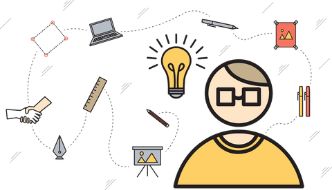 Vector Illustration of Business and Technology Icons on Transparent Background - Download Free Stock Videos Pikwizard.com