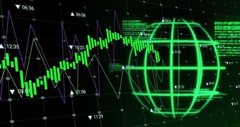 Digital data streams with geometric global interface display
