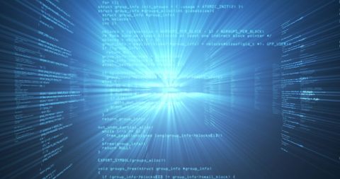 Data Processing and Digital Information Flowing Network - Download Free Stock Images Pikwizard.com