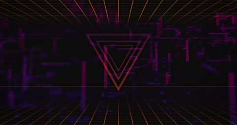 Futuristic Data Processing Interface with Triangular Graphic - Download Free Stock Images Pikwizard.com