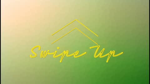 Swipe Up Animation with Neon Text Over Abstract Gradient