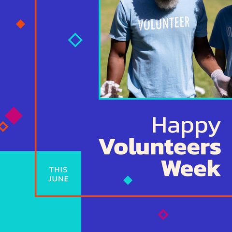 Happy Volunteers Week Celebration Poster