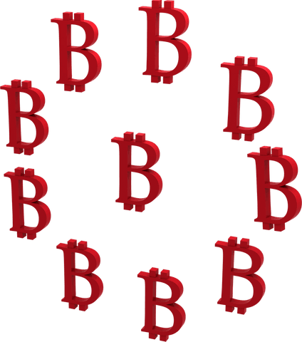 transparent bitcoin symbols circular pattern digital artwork - Download Free Stock Videos Pikwizard.com