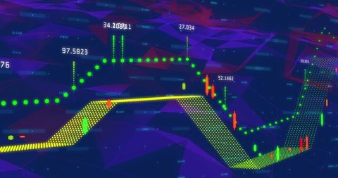 Colorful Digital Financial Analytics Interface for Data Visualization - Download Free Stock Images Pikwizard.com