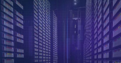Digital Financial Data in a Server Room - Download Free Stock Images Pikwizard.com