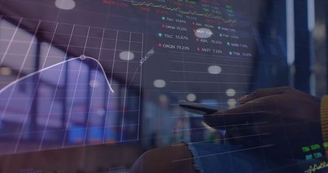 Analyzing Stock Market Data on Smartphone in Modern Office