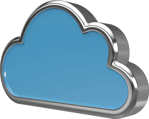 metallic edged blue cloud icon illustrating transparent cloud technology - Download Free Stock Videos Pikwizard.com