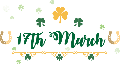 colorful transparent clovers and 17th march text design - Download Free Stock Videos Pikwizard.com
