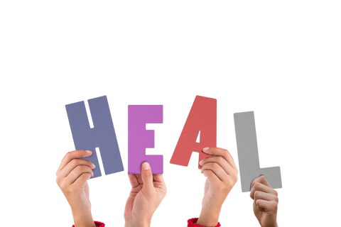 hands holding heal text on transparent background: concept of recovery - Download Free Stock Videos Pikwizard.com