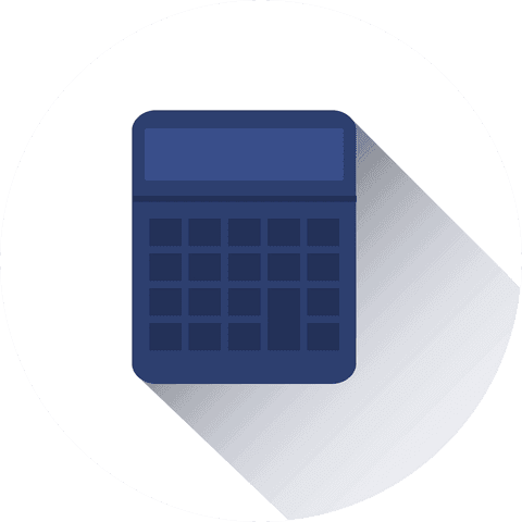 navy blue calculator illustration with transparent background - Download Free Stock Videos Pikwizard.com