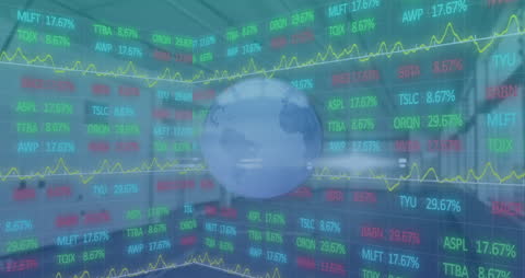 Global Financial Data Monitoring with Digital Globe Interface