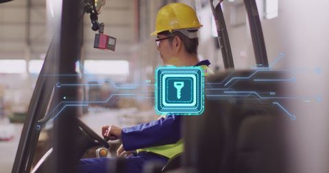 Warehouse Worker-Road Safety Interface Digital Concept