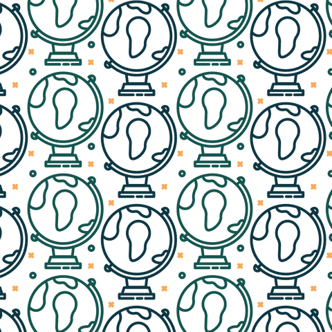 Seamless Black and Green Globe Pattern on Transparent Background - Download Free Stock Videos Pikwizard.com