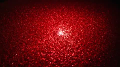 Pulsing Focused Light Sweeping Over Red Sequin Surface, Macro Glitter Loop