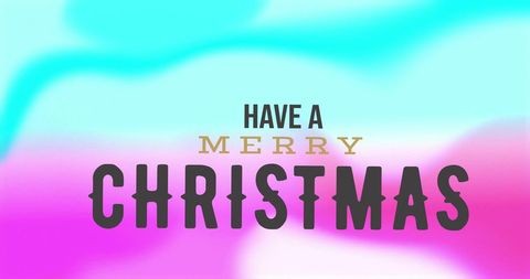 Colorful Merry Christmas Festive Greeting with Abstract Background